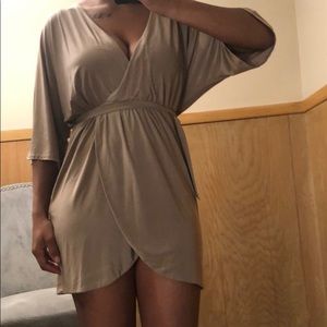 Satin Wrap Dress